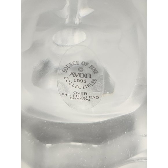2 Vintage 1995 MJ Hummel Frosted Glass Crystal‎ Angel Candle Holder Avon - Picture 11 of 11